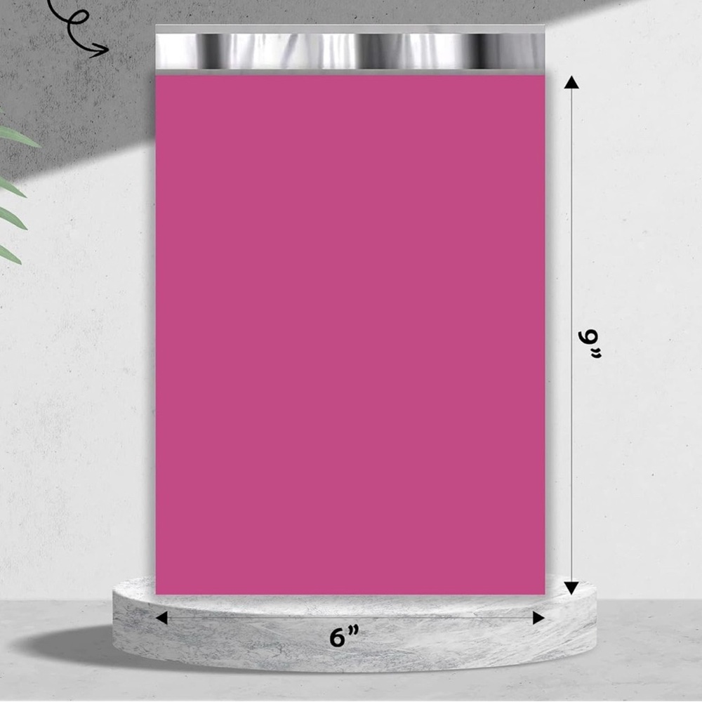 25 Poly Mailers 6x9 Self Seal Adhesive Heavy Duty Black Purple Dark Pink - Picture 5 of 6